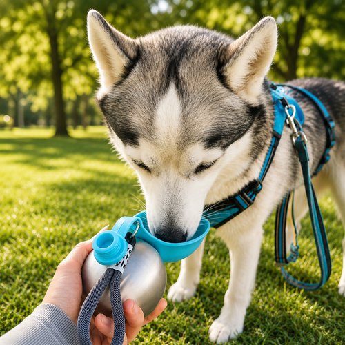 PetLuna GoBottle™ | Botella plegable para paseos